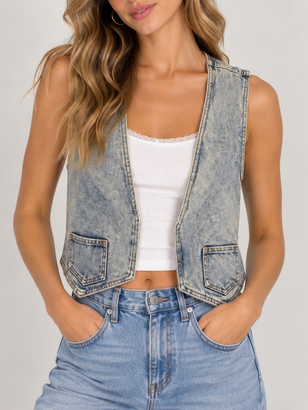 Vintage Steel Jeans Denim Vest